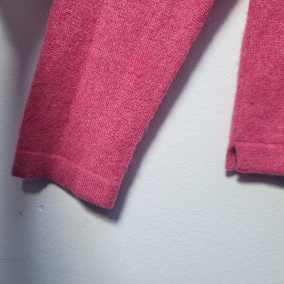 Peter Millar Women's L Pink Cashmere Turtleneck Sweater Old Course St. Andrews - Picture 6 of 11